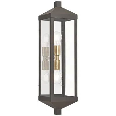Livex Lighting Nyack 24" High Bronze Outdoor Wall Light