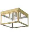 Livex Lighting Nyack 4 Light Ab Outdoor Ceiling Mount