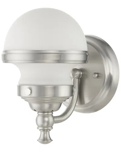Livex Lighting Oldwick 1-light Bn Bath-light/wall Sconce In Animal Print