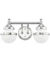 Livex Lighting Oldwick 2-light Polished Chrome Bath-light In Silver