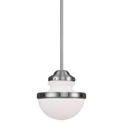 Livex Lighting Oldwick 8" Wide Brushed Nickel Mini Pendant