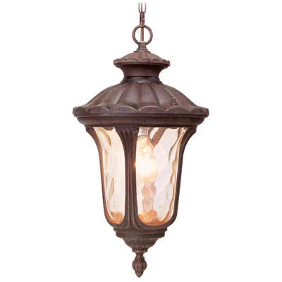 Livex Lighting Oxford 17 1/2" High Imperial Bronze Outdoor Hanging Light