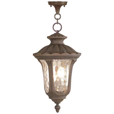 Livex Lighting Oxford 20.5-in H Bronze Outdoor Pendant Light