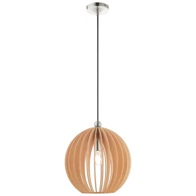 Livex Lighting Pendants 1 Light Brushed Nickel Mini Pendant