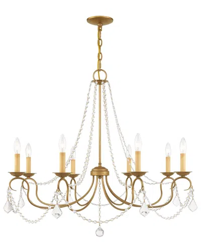 Livex Lighting Pennington 8-light Antique Gold Leaf Chandelier