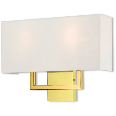 Livex Lighting Pierson 16" Wide 2-light Polished Brass Wall Sconce