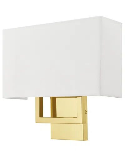 Livex Lighting Pierson 2 Lt Pb Ada Wall Sconce In Black