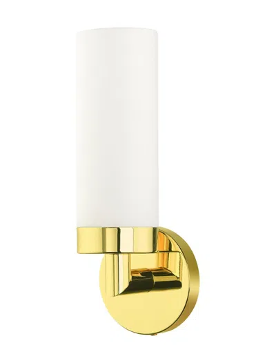 Livex Lighting Polished Brass Ada Single Sconce In Metallic