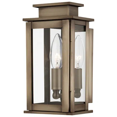 Livex Lighting Princeton 9" High Vintage Pewter Outdoor Wall Light