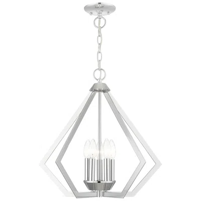 Livex Lighting Prism 5 Light Polished Chrome Chandelier