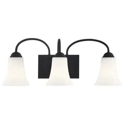 Livex Lighting Ridgedale 3-light 9-in Black Bell Vanity Light