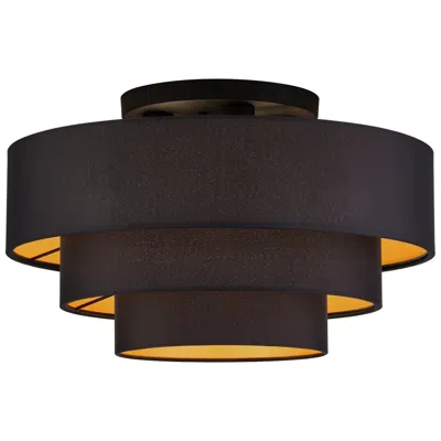 Livex Lighting Sentosa 4 Light Black Extra Large Semi-flush