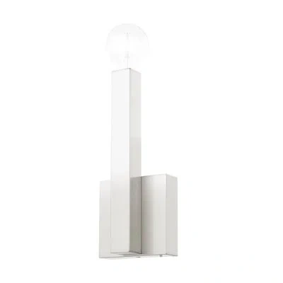 Livex Lighting Sol Candle Wall Light In Brushed Nickel