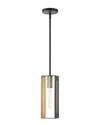 Livex Lighting Soma Black Pendant In Metallic