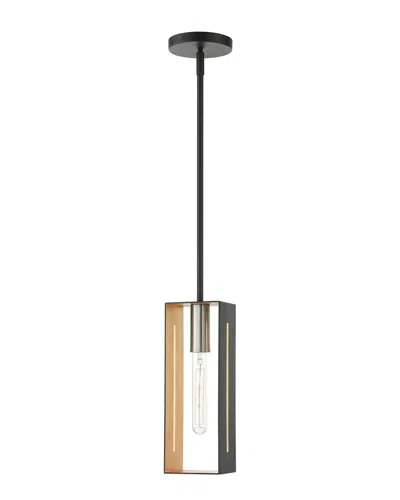 Livex Lighting Soma Black Pendant In Metallic