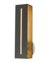 Livex Lighting Soma Black Sconce In Metallic