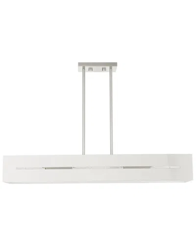 Livex Lighting Soma Nickel 4 Light Chandelier