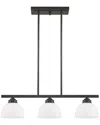Livex Lighting Somerset 3-light English Bronze Linear Chandelier