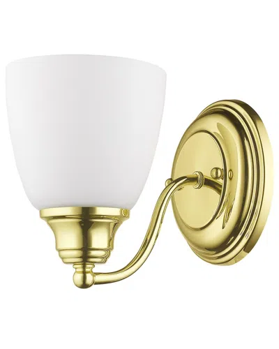 Livex Lighting Somerville 1-light Polished Brass Wall Sconce In Animal Print