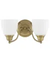 Livex Lighting Somerville 2-light Antique Brass Bath-light