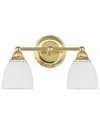 Livex Lighting Somerville 2-light Polished Brass Bath-light