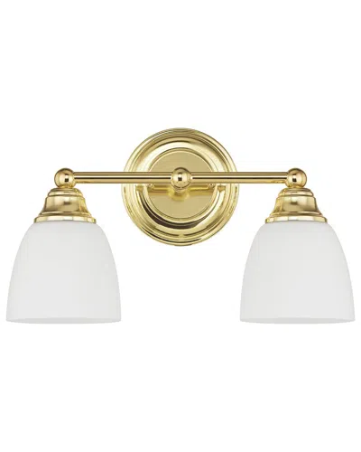 Livex Lighting Somerville 2-light Polished Brass Bath-light