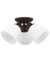 Livex Lighting Somerville 3-light Bronze Ceiling Mount