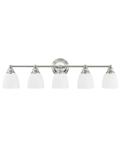 Livex Lighting Somerville 5-light Polished Chrome Bath-light In Metallic
