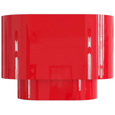 Livex Lighting Springview 1 Light Shiny Red Ada Sconce With Shiny Red Metal Shade