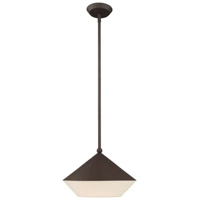 Livex Lighting Stockholm 1 Light Bronze Mini Pendant