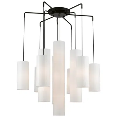 Livex Lighting Strathmore 15 Light Black Foyer Chandelier