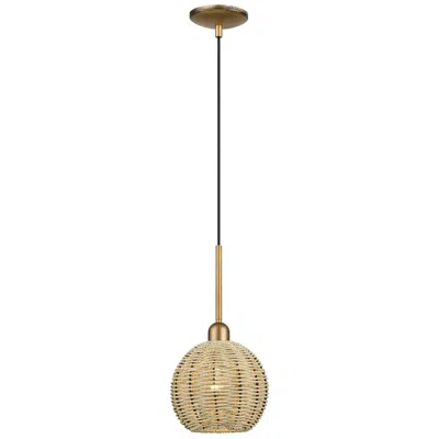 Livex Lighting Summervine 1 Light Antique Gold Leaf Mini Globe Pendant