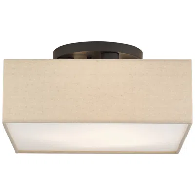 Livex Lighting Summit 4 Light Bronze Large Semi-flush In Neutral