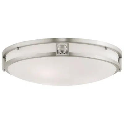 Livex Lighting Titania 16" Wide Brushed Nickel Bowl Ceiling Light