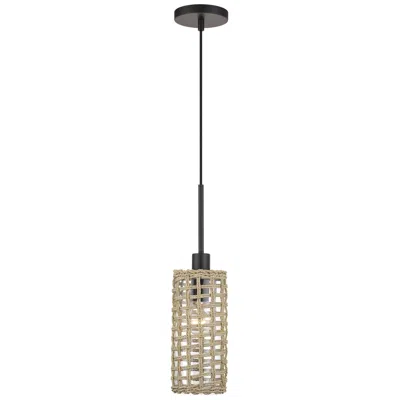 Livex Lighting Twinewell 1 Light Bronze Mini Pendant