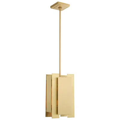 Livex Lighting Varick 1 Light Satin Brass Mini Pendant