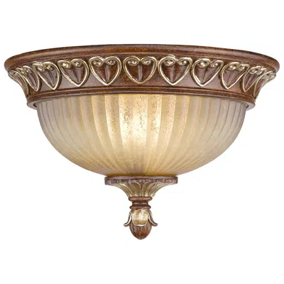 Livex Lighting Villa Verona 2 Light Verona Bronze Ceiling Mount In Brown