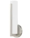 Livex Lighting Livex Visby 10w Led Brushed Nickel Ada Wall Sconce In Silver