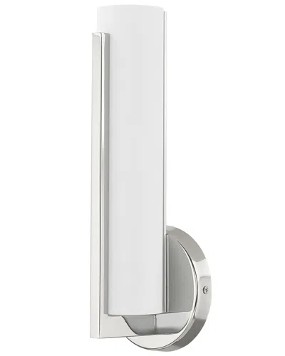 Livex Lighting Visby 10w Led Polished Chrome Ada Wall Sconce In Multi