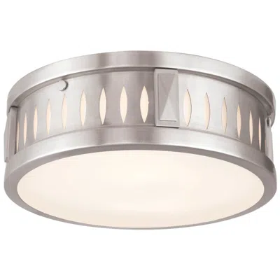 Livex Lighting Vista 2 Light Brushed Nickel Ceiling Mount