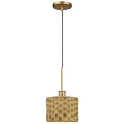 Livex Lighting Weavington 1 Light Antique Gold Leaf Mini Pendant
