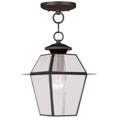 Livex Lighting Westover 1 Light Bronze Outdoor Pendant Lantern