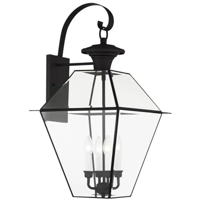 Livex Lighting Westover 27 1/2" High Black Outdoor Wall Light