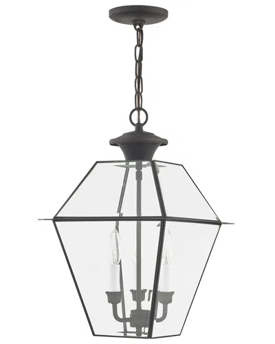 Livex Lighting Westover 3-light Ch Outdoor Chain Lantern In Multi