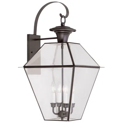 Livex Lighting Westover 30" High Bronze Outdoor Wall Light