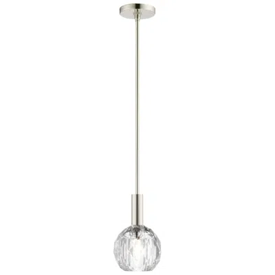 Livex Lighting Whitfield 1 Light Polished Nickel Mini Pendant
