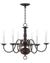Livex Lighting Williamsburgh 6-light Bronze Chandelier