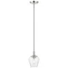 Livex Lighting Willow 1 Light Brushed Nickel Single Pendant In Multi