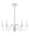 Livex Lighting Windsor 5 Lt Antique White Chandelier