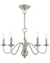 Livex Lighting Windsor 5 Lt Brushed Nickel Chandelier